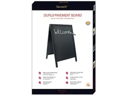 Securit Stoepbord Sandwich Ft 70x120 cm, Zwart