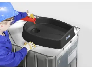 trechter,v. IBC inhoud 600-1000l,PE,vulcapaciteit 30l - 2