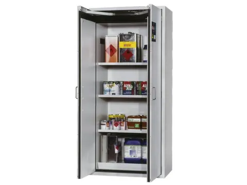 Veiligheidskast 1968x616x896mm Ral7035 Brandbare/giftige Stoffen