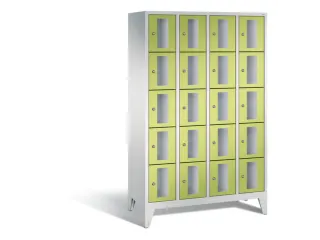 Lockerkast 1850x1190x500mm 4x5 vakken Cilinderslot Poten, RDS1108060 - 2