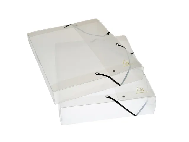 Boîte de classement Exabox dos 40mm PP Crystal A4 transparent