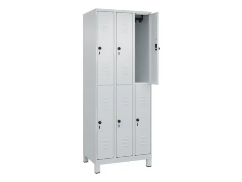 dubbeldekse locker,HxBxD 1950x750x500mm,3x2vak.,vak B 250mm