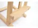 Chevalet de table Kangaro petit bois de hêtre 15,3x16x41cm Pour toile