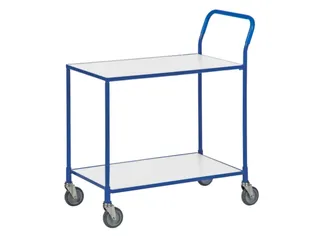 tafelwagen,draagverm. 150kg,2xstaalplaat,laadvl. LxB 760x430mm - 1