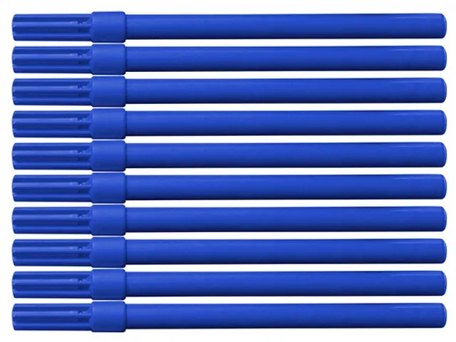 Feutre, 1 Mm, Bleu, Boîte De 10 Pièces