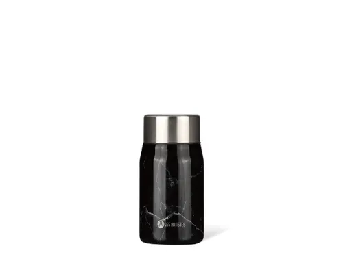 Lunchbox Les Artistes Paris 700ml geïsoleerd met lepel Black Marble