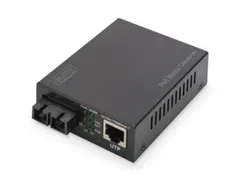 Gigabit PoE Media Converter RJ45/SC MM PSE 30W SC-connector tot 0,5 km