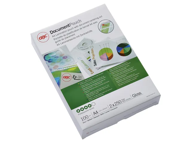 Pochette de plastification GBC A4 250 microns brillant 100 pièces