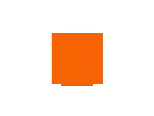 Whiteboard Rocada Skincolour 100x100cm oranje gelakt