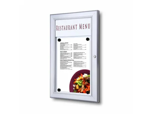 Outdoor Menubord Met Logopaneel 1xA4 Staand