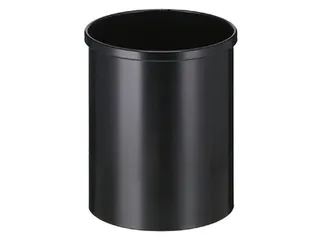 Ronde Papierbak metaal 15 liter Zwart - 1