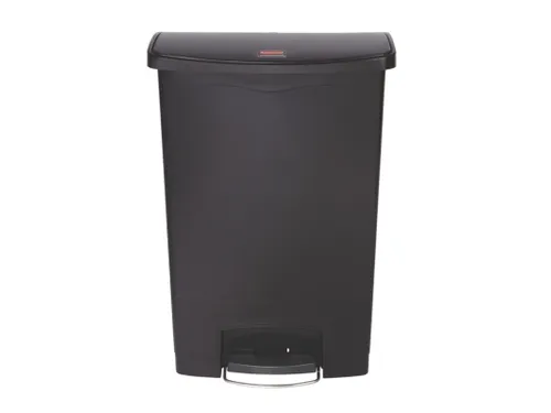Slim Jim Step On container Front Step kunststof 90 liter Zwart
