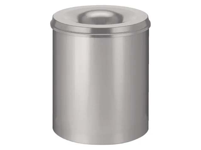Papierbak met Vlamdover 80 Liter Ø465mm Grijs