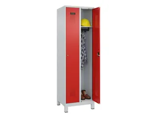 locker,HxBxD 1950x600x500mm,2vak,vak B 300mm,cil.-slot,voeten - 1