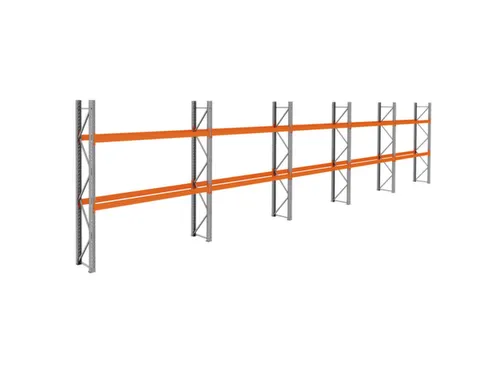 palletstelling,basis+4xaanbouw,HxBxD 3360x14100x750mm,vakl. 3000kg