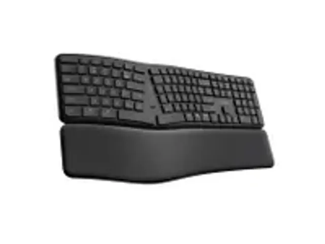 OUTLET Trust Keyra Draadloos Ergonomisch Toetsenbord Zwart QWERTY US