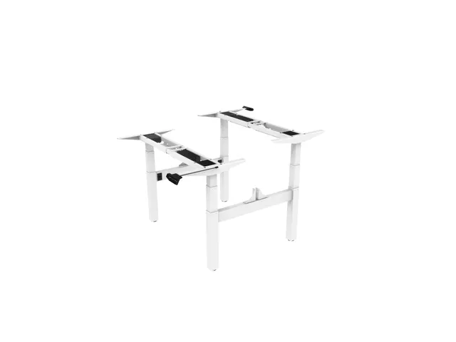 Piètement bureau assis-debout réglage électrique duo 180cm blanc