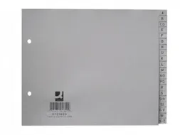 Tabbladen Set A-Z PP A4 2-Gaats 20 Tabs Grijs