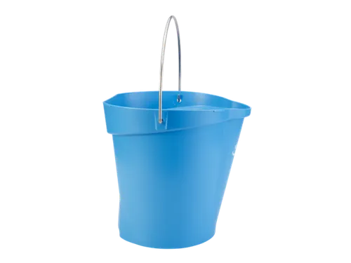 Emmer Vikan met schenktuit en maataanduiding 12L blauw