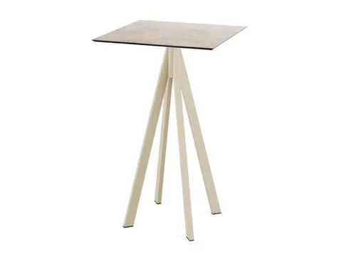 statafel,HxBxD 1090x700x700mm,rechthoekig,4voeten zandkleuren