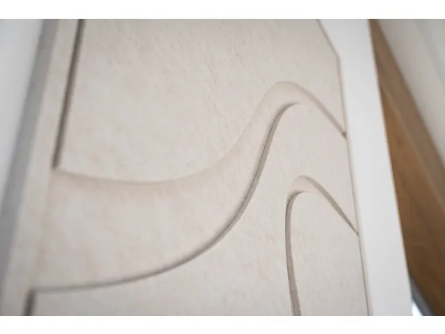 Acoustic Art FLOW Large 120x80cm Beige Akoestisch kunstwerk Organisch