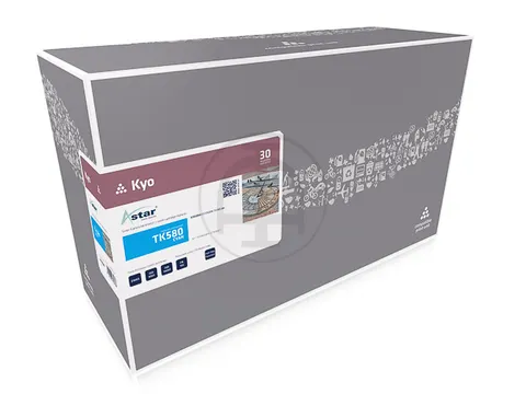 AS14580 Astar Kyocera TK580 FSC toner cyaan rebuilt 2800pag chip
