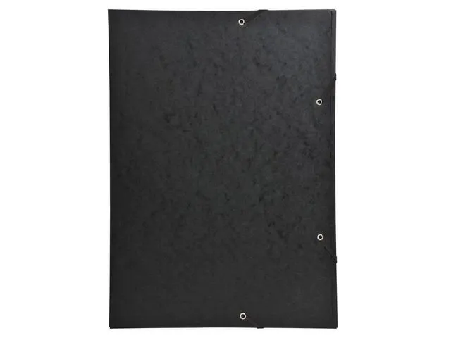 Chemise à élastiques 3 rabats - Format A3 Noir