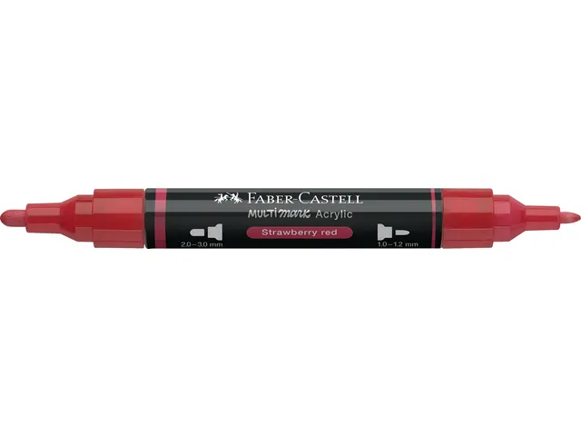 Acrylmarker Faber-Castell Multimark 219 strawberry red