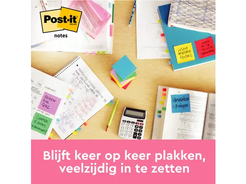 Memoblok 3M Post-it 655 76X127mm Roze
