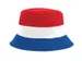 Feesthoed rood wit blauw en oranje one size omkeerbaar
