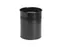 Papierbak BRASQ 15 liter zwart metaal rond