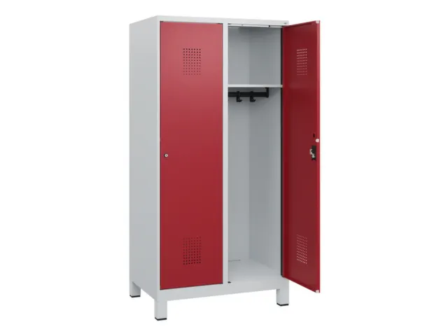 schoollocker,HxBxD 1630x800x500mm,2vak,vak B 400mm,cil.-slot,voeten