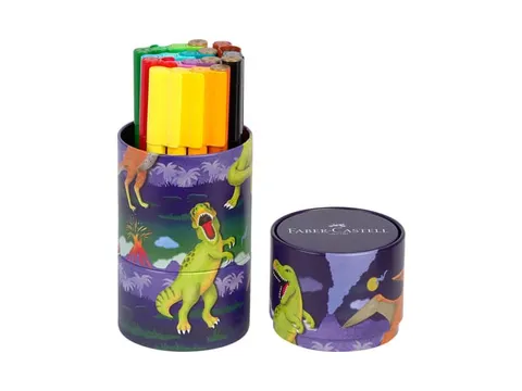 Viltstift Faber-Castell Connector Dino 20 stuks in draaiblik