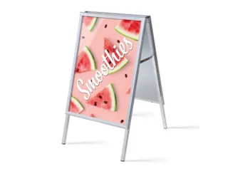 Stoepbord A1 complete set met print "Smoothies" Watermeloen - 1