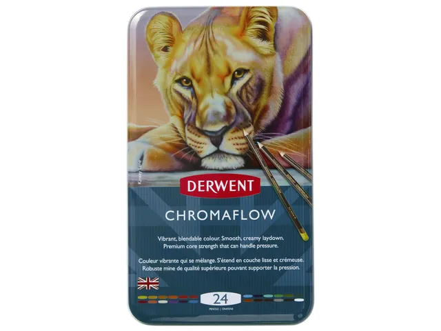 Crayon de couleur Derwent Chromaflow set 24 couleurs
