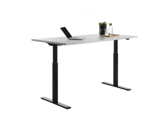 Elektrisch ihv bureau,HxBxD 700-1200x1600x800mm,blad grijs - 4