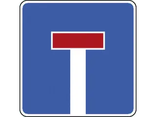 verkeersbord,doodlopende weg,conform StVO,aluminium,retro-reflecterend - 1