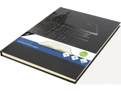 dummyboek Kangaro A4 cream hardcover 80 blad 140grs zwart blanco