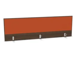 opzetpaneel bureau aanbouw achter NV bruin hickory oranje 1800mm
