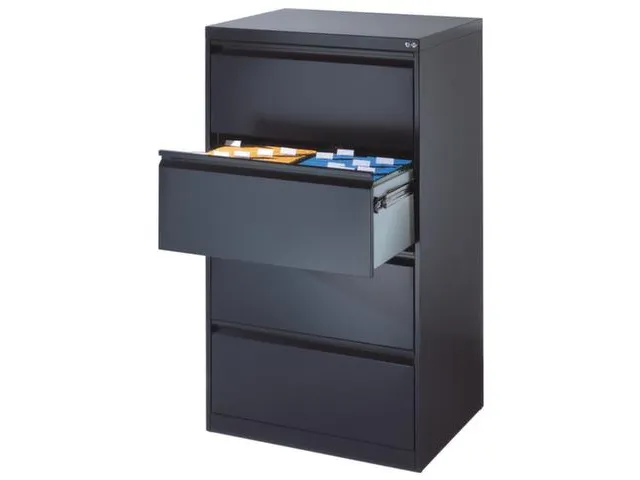 hangmappenkast,HxBxD 1357x787x590mm,4hangmappenframes,twee banen