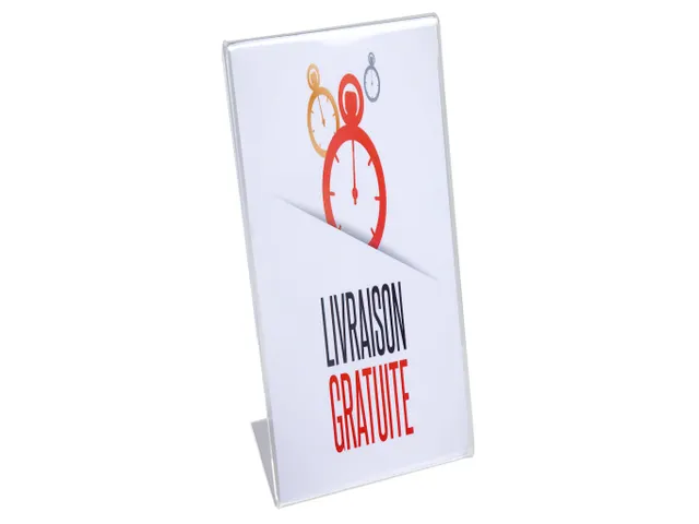 Folderhouder hellend DL transparant