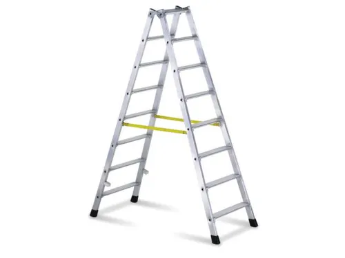 Boktrap Aluminium 1.84m 2x8treden Dubbelzijdig