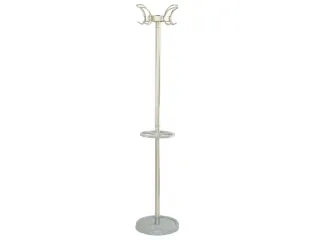 staande kapstok,HxØ 1800x400mm,4jashaken,parapluhouder/druppelvanger - 1