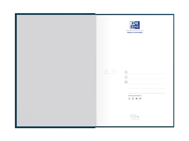 livre relié Oxford Essentials A5 ligné 96fls assorti