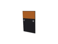 cache de banque d'accueil p. table de bureau CC-noir BN3005-jaune