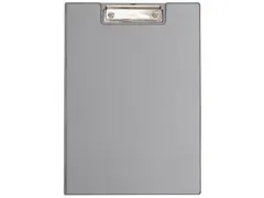 Klembordmap MAUL A4 staand met penlus PVC zilvergrijs