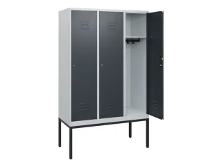 locker,HxBxD 1950x1200x500mm,3vak,vak B 400mm,cil.-slot,voetonderstel - 2