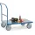 Duwbeugelwagen Met Hard Pvc Platform 600kg 1000x600mm Ral5007