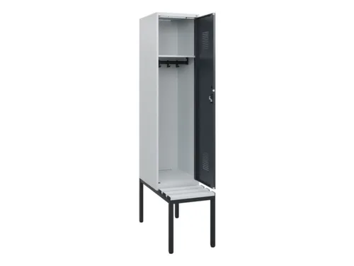 locker met bank,HxBxD 1950x400x815mm,1vak,vak B 400mm,cilinderslot