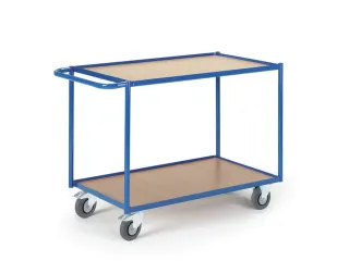 tafelwagen,draagverm. 250kg,2etage(s),laadvl. LxB 790x490mm,houtetage - 2